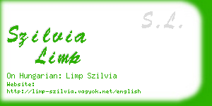 szilvia limp business card